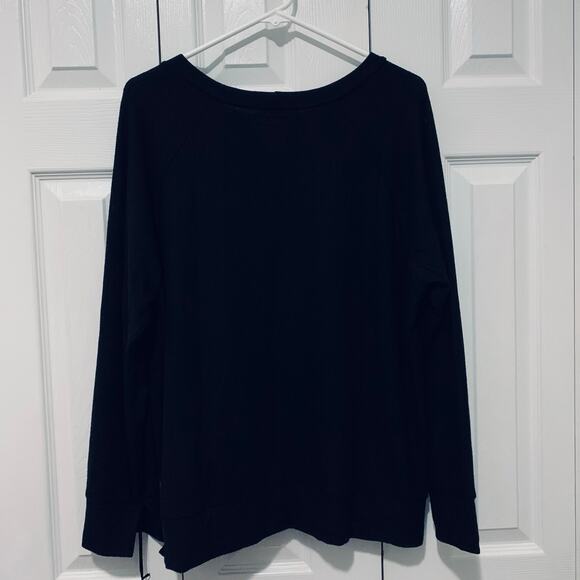 Michael Lauren NWT Black James Raglan Super Soft Top Medium - Picture 6 of 10